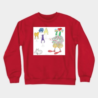 MadCatWoman Does Pantomime Cinderella Ugly Sister Crewneck Sweatshirt